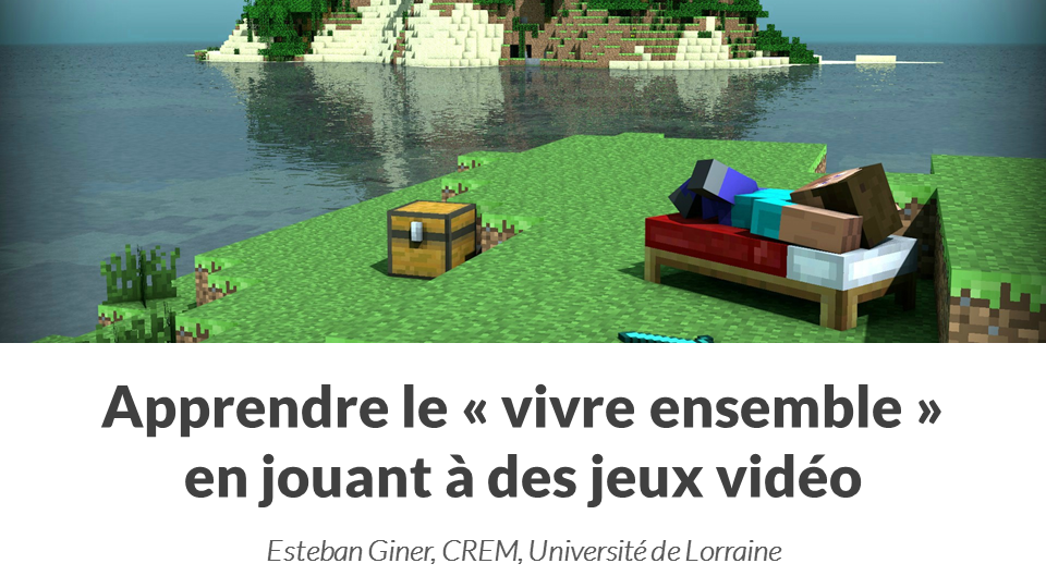 Apprendre le vivre ensemble en jouant à des jeux vidéo